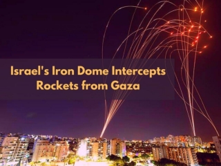 Israel's Iron Dome intercepts rockets from Gaza