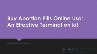 Buy Abortion Pills Online Usa