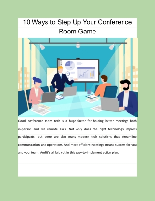 10 Ways to Step Up Your Conference Room Game