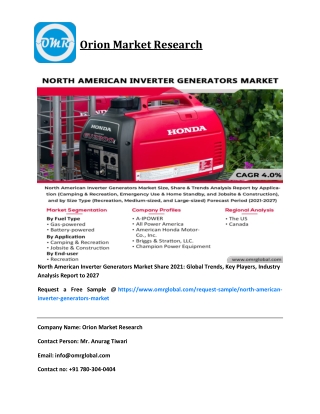 North America inverter generator