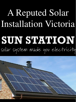A Reputed Solar Installation Victoria