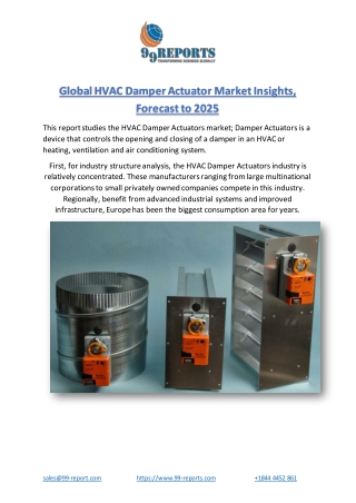 Global HVAC Damper Actuator Market Insights, Forecast to 2025