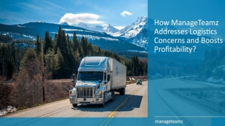 How ManageTeamz Addresses Logistics Concerns And Boosts Profitability?