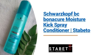 Schwarzkopf bc bonacure Moisture Kick Spray Conditioner