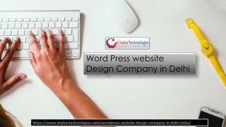 Wordpress website Design Company in Delhi