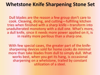 Whetstone Knife Sharpening Stone Set