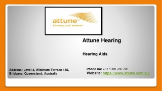 Tinnitus Treatment by Attune Hearing