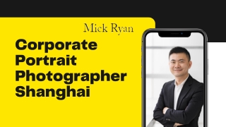 Corporate Portrait Photographer Shanghai