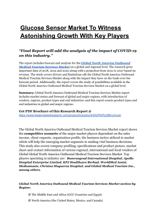 North America Outbound Medical Tourism Services Market To Register Unwavering Gr