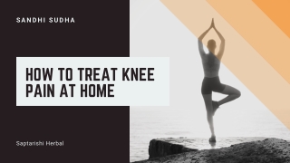 How to Treat Knee Pain at Home