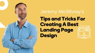 Landing Page Design Tips - Jeremy McGilvrey