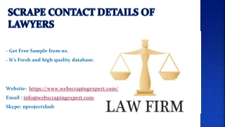 Scrape Contact Details of Lawyers
