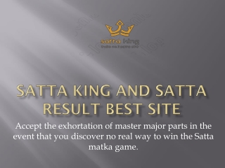 Online satta king earn money site