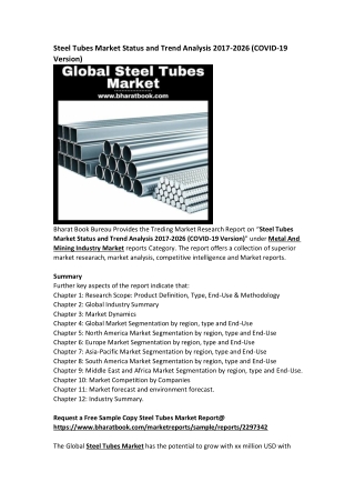 Global Steel Tubes Market