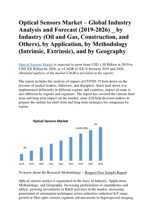Optical Sensors Market