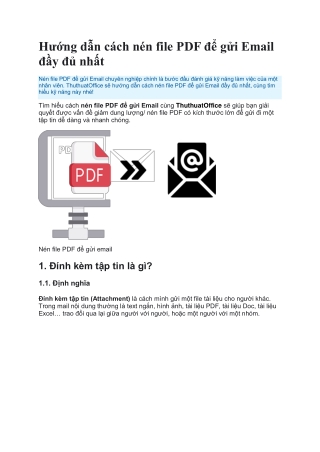 Hướng dẫn nén file PDF để gửi Email đầy đủ nhất