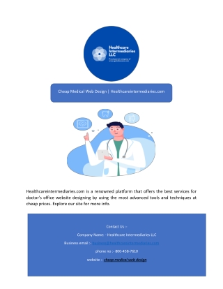 Cheap Medical Web Design | Healthcareintermediaries.com