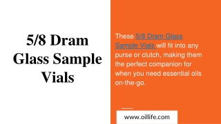 5_8 Dram Glass Sample Vials