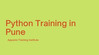 Python Training in Pune
