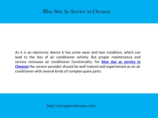 Blue Star Ac Service in Chennai