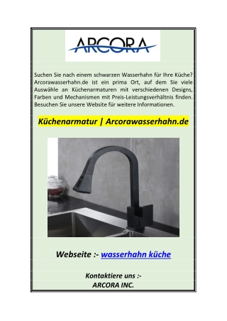 Küchenarmatur  Arcorawasserhahn.de