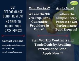 Infographics – How to Get Performance Bond – BG Process