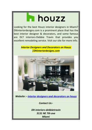 Interior Designers and Decorators on HouzzDltinteriordesigns.com