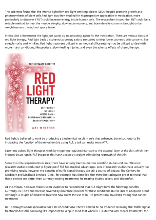 Red Light Therapy — The Well