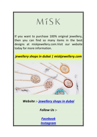 jewellery shops in dubai  miskjewellery 0