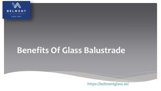 Benefits Of Glass Balustrade 