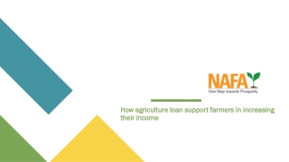 How agriculture loan support farmers in increasing their income