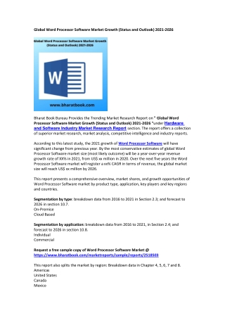 Global Word Processor Software Market