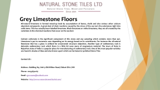 Grey Limestone Floors