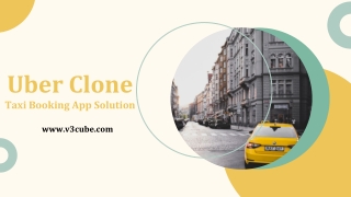 Uber Clone Taxi Booking App Solution