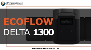 Buy Ecoflow Delta 1300 at affordable price - AllProGenerators