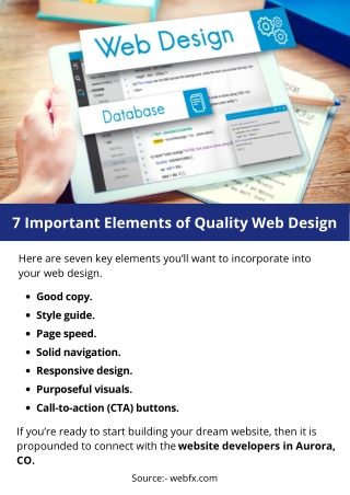 7 Important Elements of Quality Web Design
