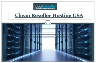 Cheap Reseller Hosting USA