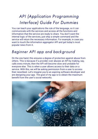 API