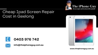 Cheap Ipad Screen Repair Cost in Geelong