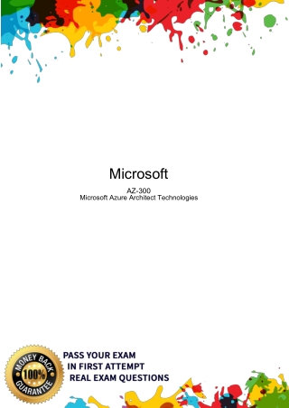 Boost preparation Microsoft  AZ-300 dumps - Dumpsforsure.com