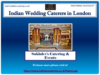 One of The Top Indian Wedding Caterers in London