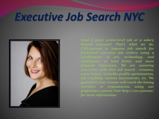 Executive Job Search NYC
