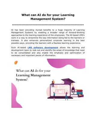 What can AI do for your Learning Management System_