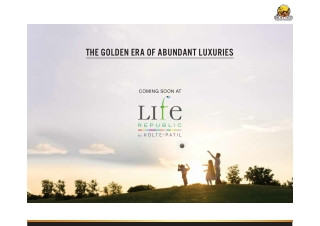 Kolte Patil Oro Avenue at Life Republic, Hinjawadi, Pune | PDF Brochure Download