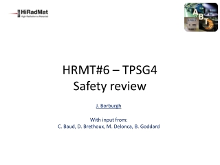 HRMT#6 – TPSG4 Safety review