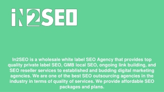 Best SEO Outsourcing Agency - In2SEO