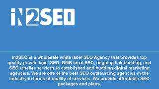 Best Private Label SEO Agency - In2SEO