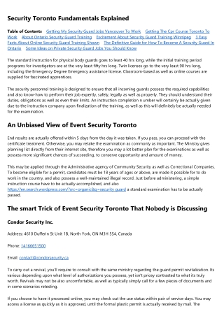 8 Simple Techniques For Jobs In Security Guard