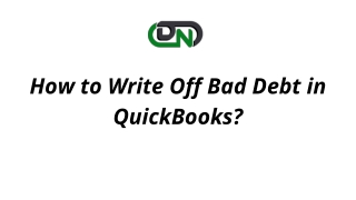 How to write off Bad Debt in QuickBooks