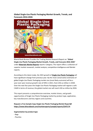 Global Single-Use Plastic Packaging Market